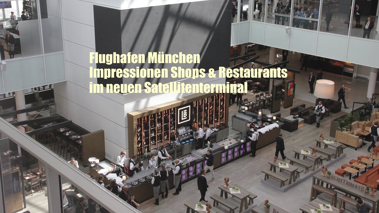 Impressionen Shops & Restaurants im neuen Satellitenterminal am M&uuml;nchner Airport