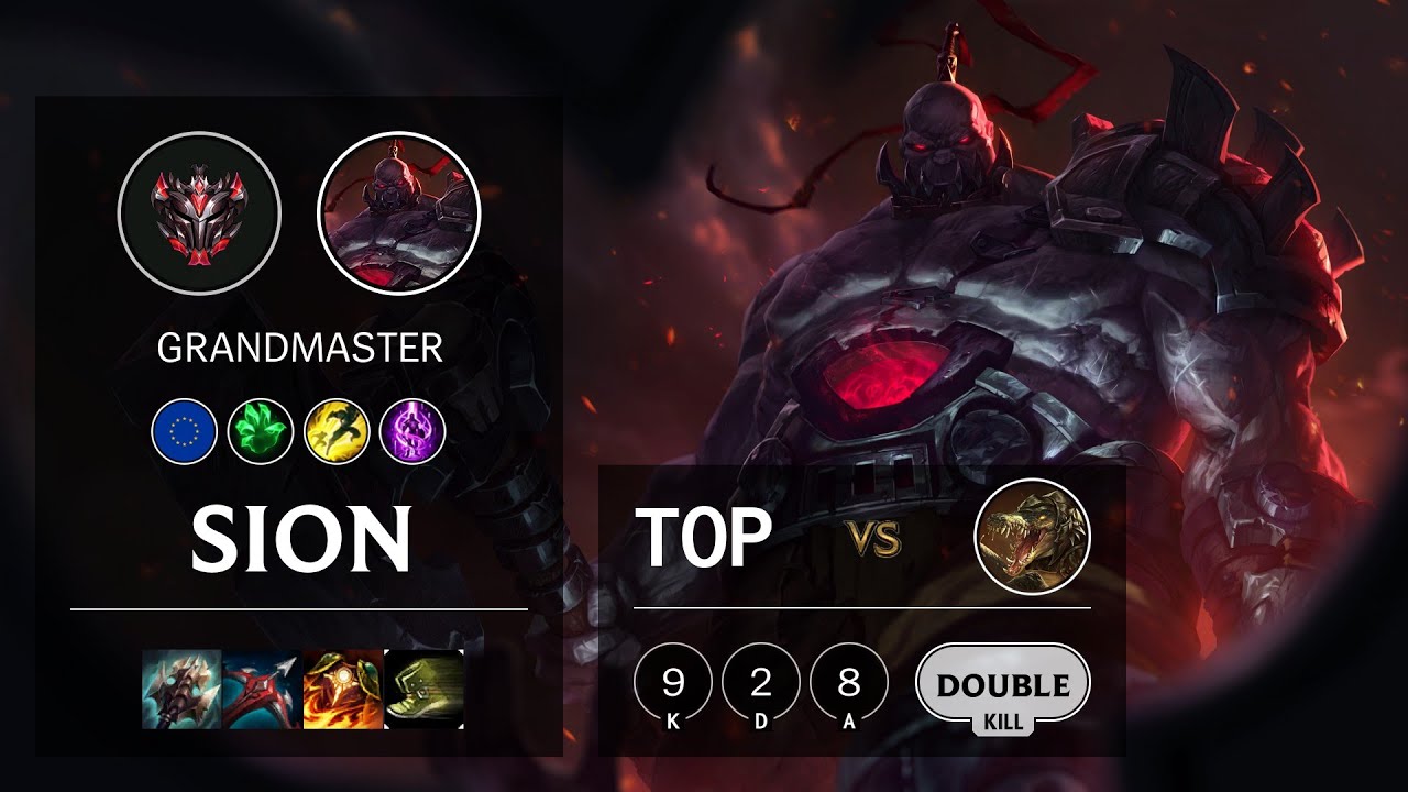 Sion Top vs Renekton - EUW Grandmaster Patch 10.19