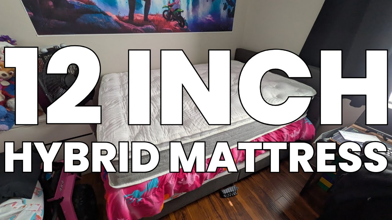 12-Inch Hybrid Mattress – Medium Firm Euro Top Mattress in a Box with Gel Memory Foam