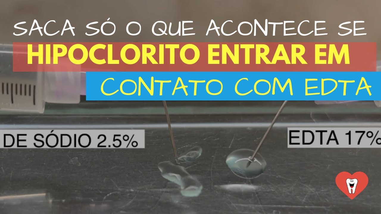SACA SÓ A REAÇÃO QUE ACONTECE ENTRE HIPOCLORITO E EDTA!