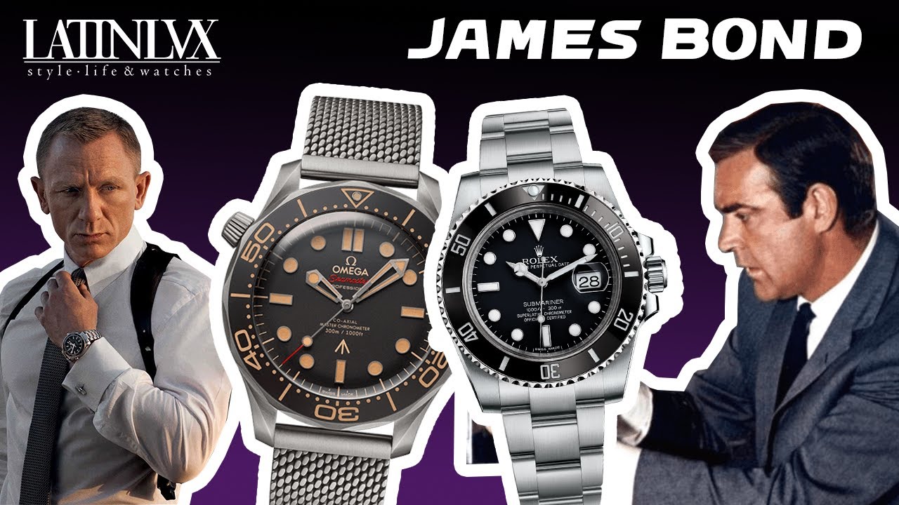 Los relojes de James Bond 007 a través del tiempo - Rolex Omega Seiko - Sean Connery a Daniel Craig