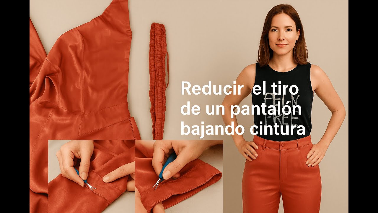 Cómo Reducir el Tiro de un Pantalón Bajando la Cintura | Arreglo Fácil DIY