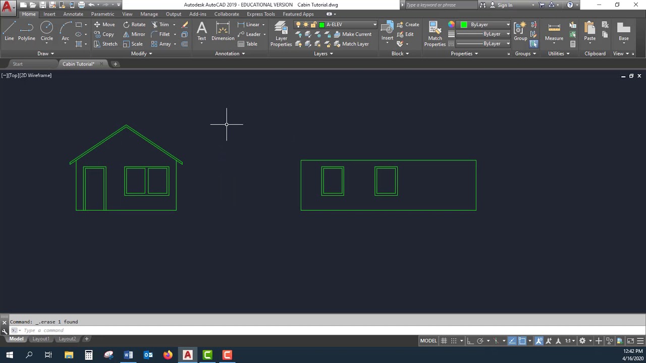 How to Draw Simple Roof Elevations in AutoCAD