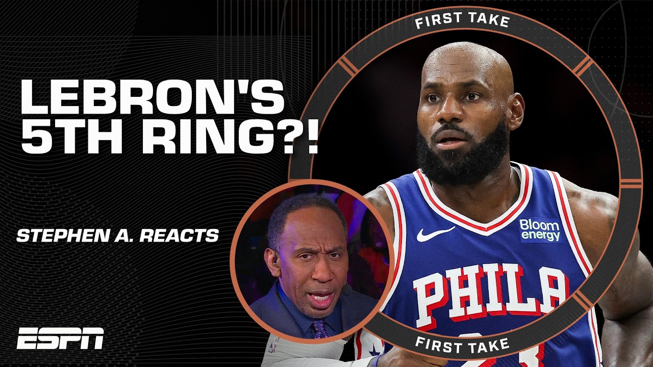 &lsquo;LEBRON JAMES IS GOING TO WIN A 5TH NBA CHAMPIONSHIP!&rsquo; 💍 Stephen A. | First Take