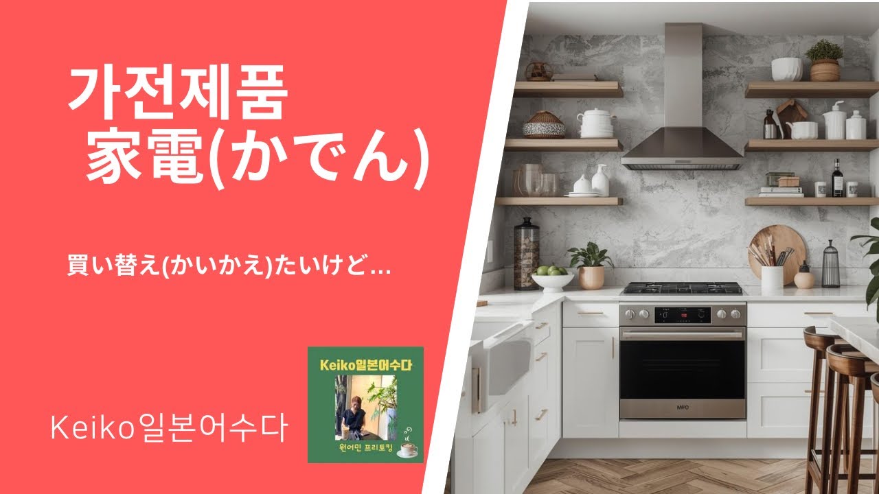 欲しい家電は？가전제품 = 家電(かでん) 製品(せいひん)
