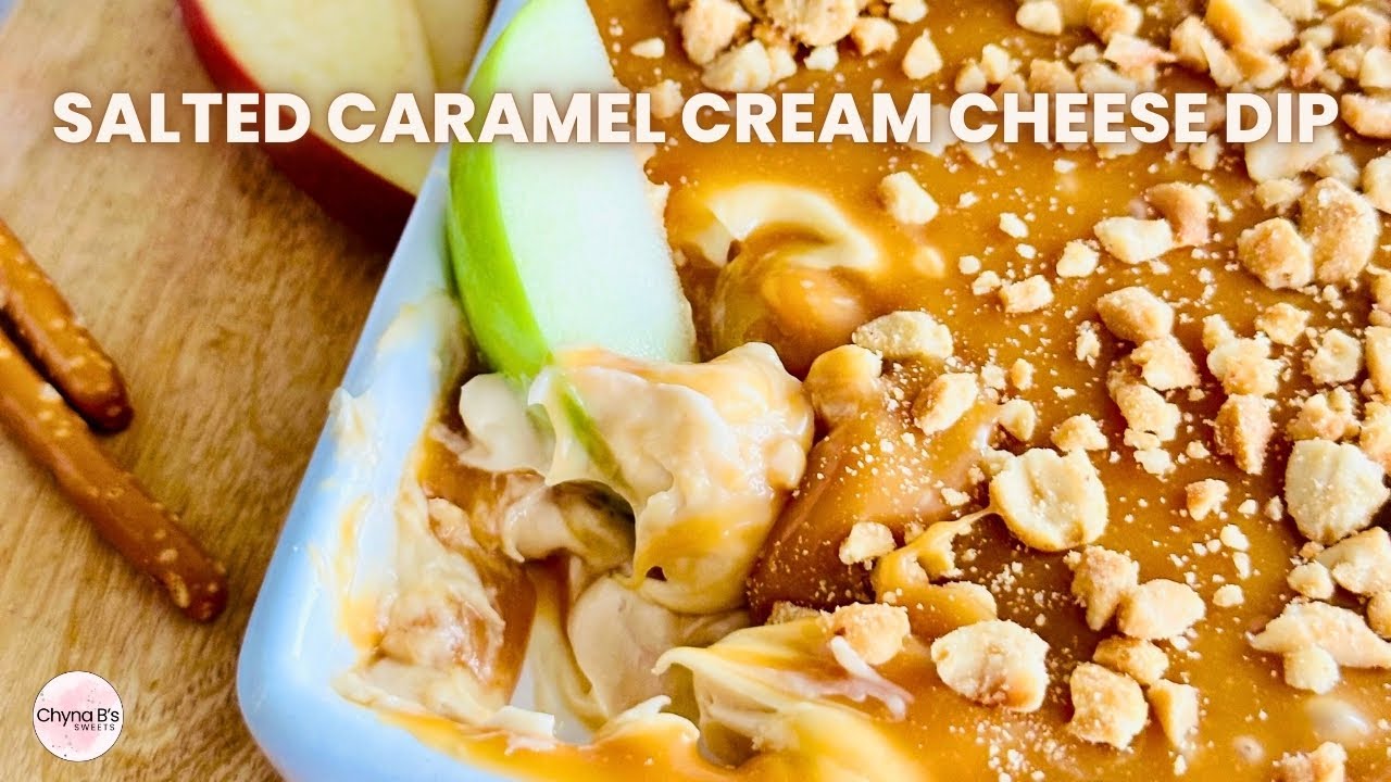 Easy Salted Caramel Apple Dip | Quick Easy Desserts | Sweet and Salty | No-Bake Fall recipes