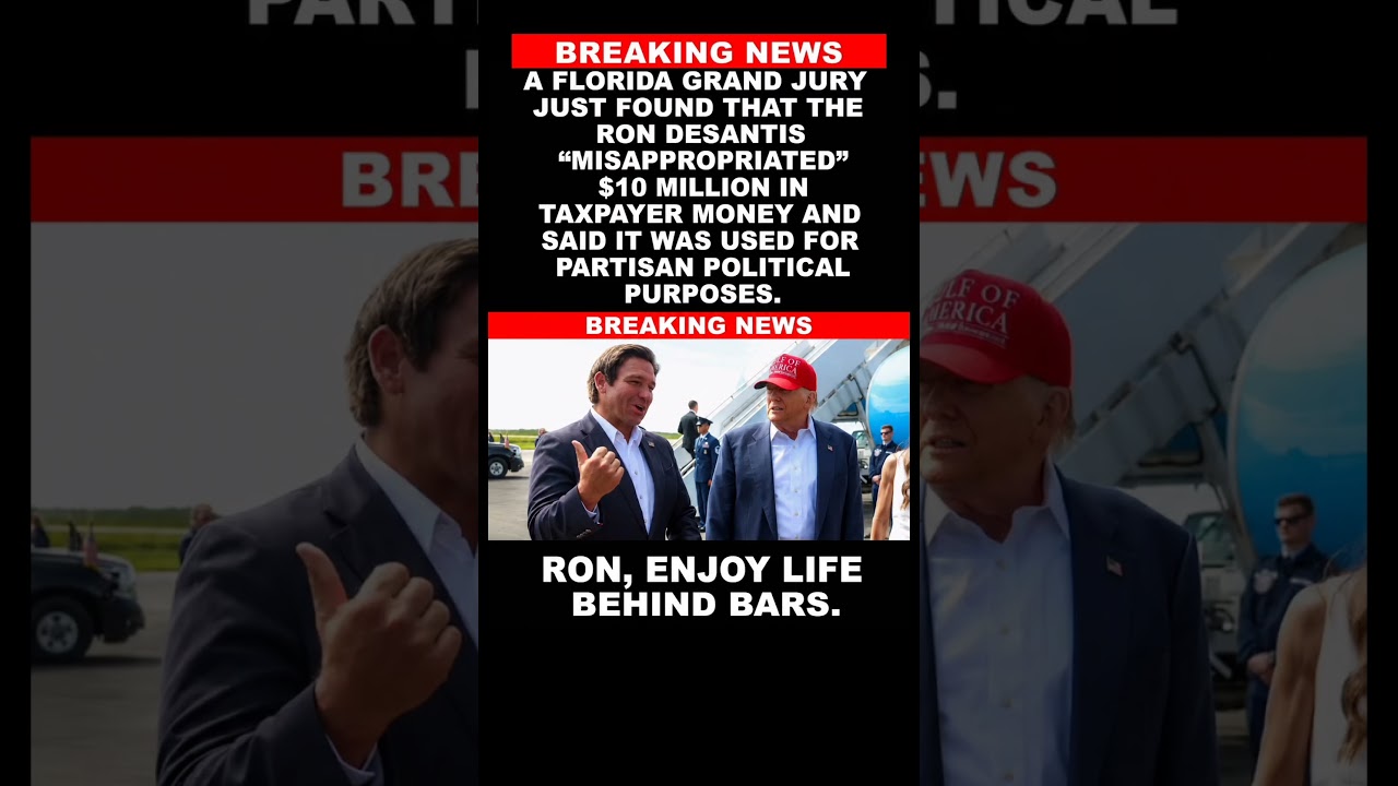 Florida Grand Jury Raises Questions Over DeSantis & $10 Million in Taxpayer Funds