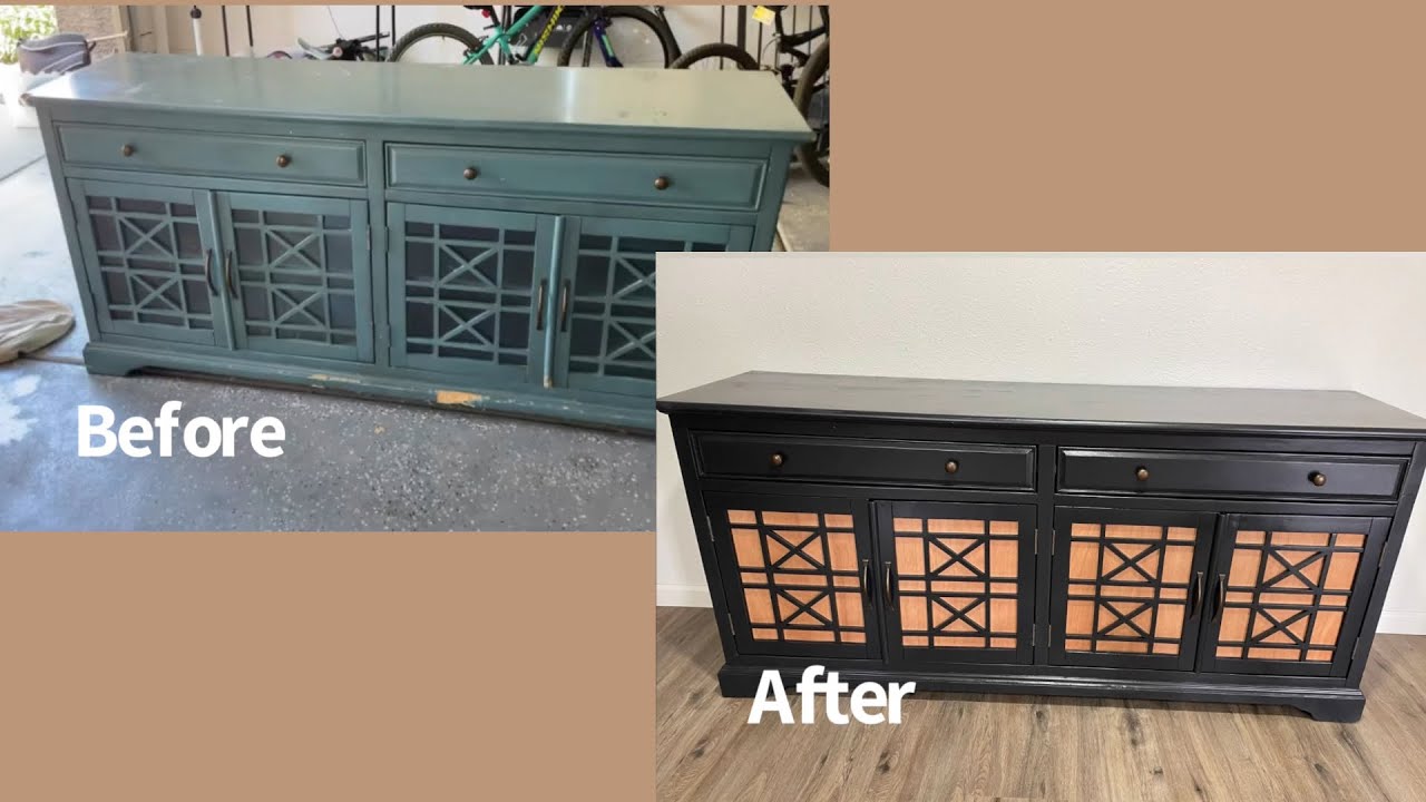 Entertainment Center Refinishing DIY