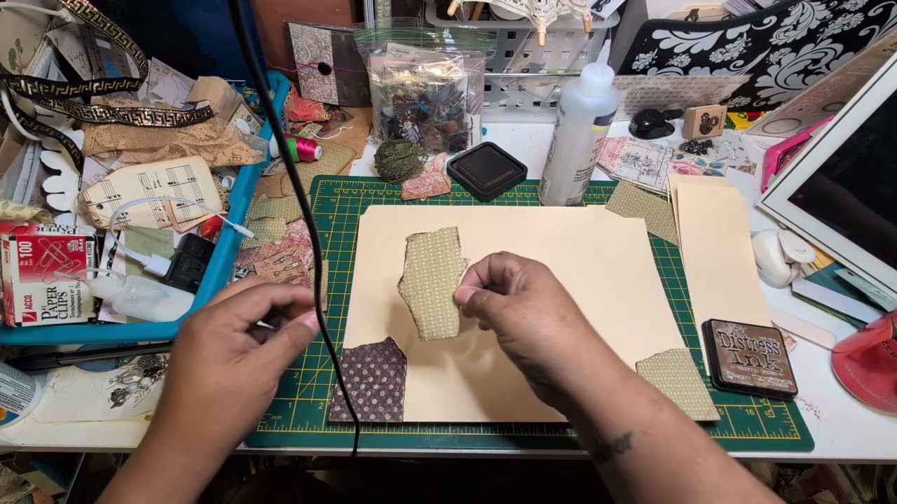 Need Inspiration? Make a collage with me to create other embellishments