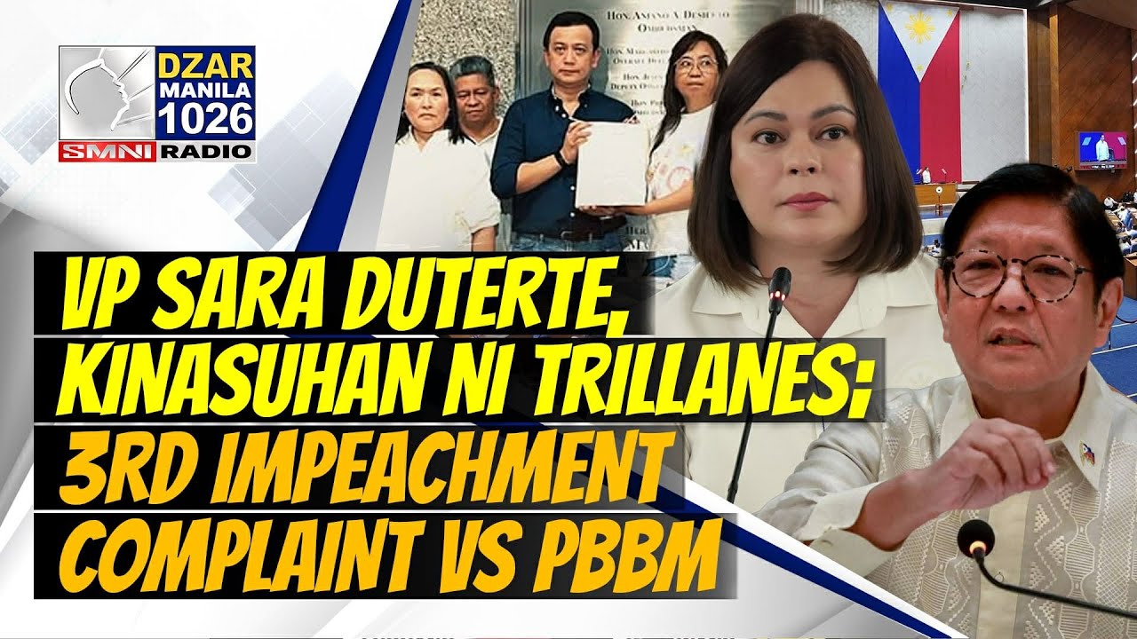 MakiAlam: 3RD IMPEACHMENT COMPLAINT vs PBBM; VP Sara Duterte, KINASUHAN ni TRILLANES