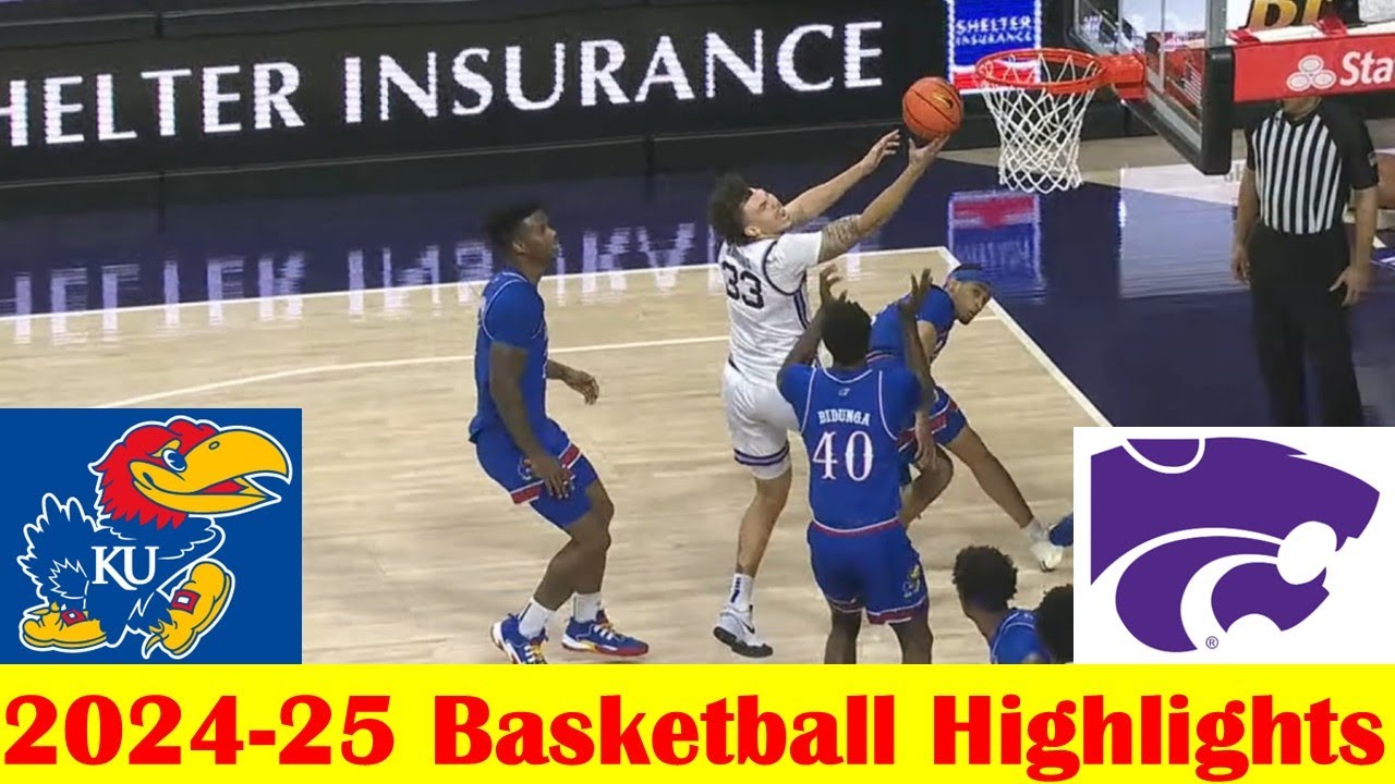 #16 Kansas vs Kansas State Basketball Game Highlights 2 8 2025