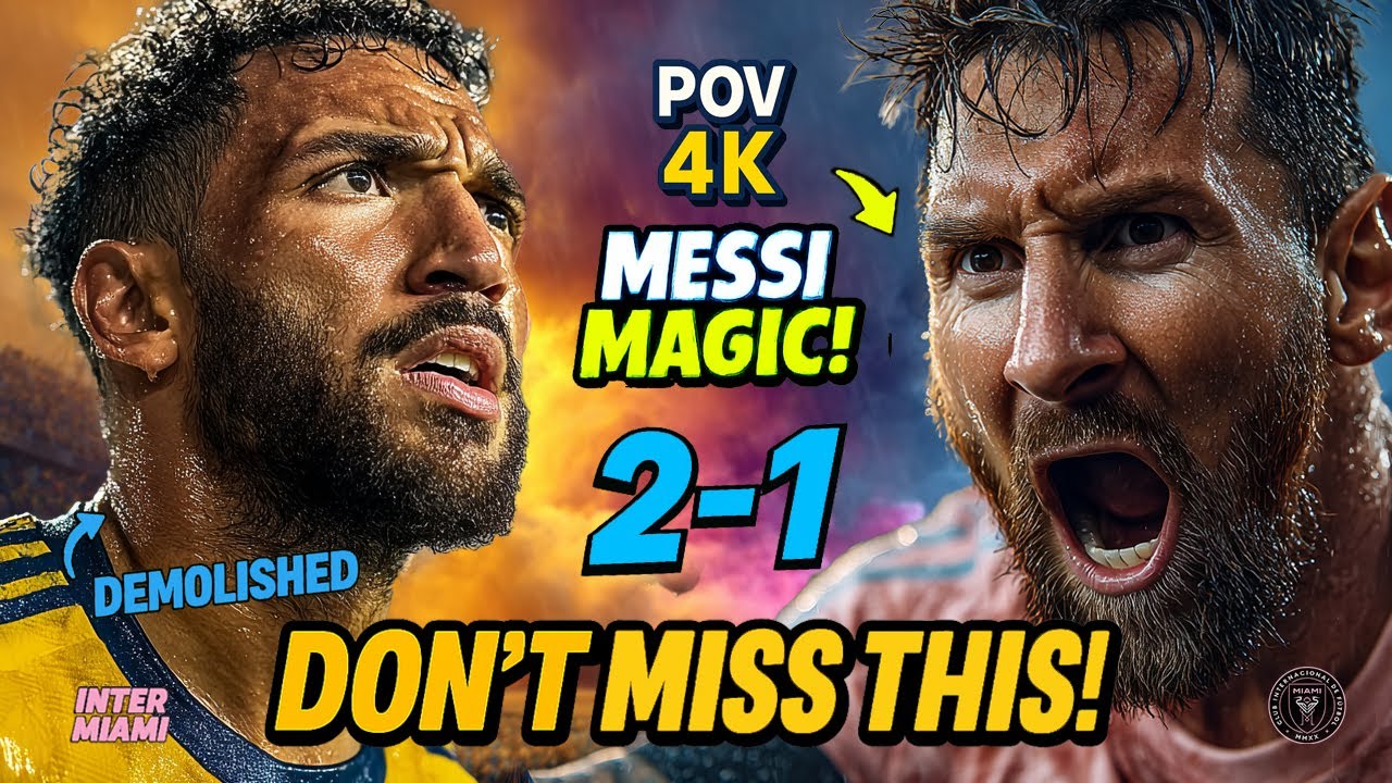 🔥POV 4K: Messi STUNS Nashville as Inter Miami Strikes Back!