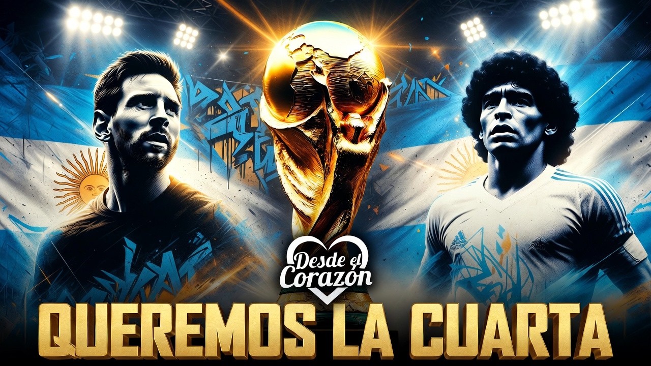 QUEREMOS LA CUARTA - Cumbia Villera  (Homenaje a Messi y Maradona) | Desde el Corazón 🎹 #cumbia