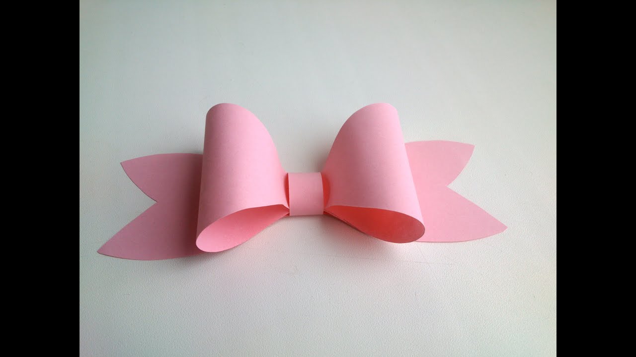 Paper decoration: Easy Paper Bow  for gift box decoration. Gifts ideas