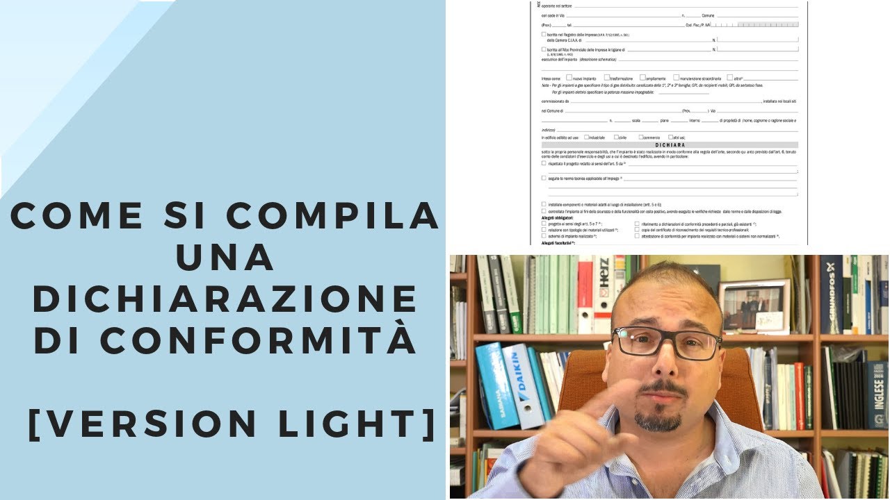 Come si compila una dichiarazione di conformità [Versione Light]