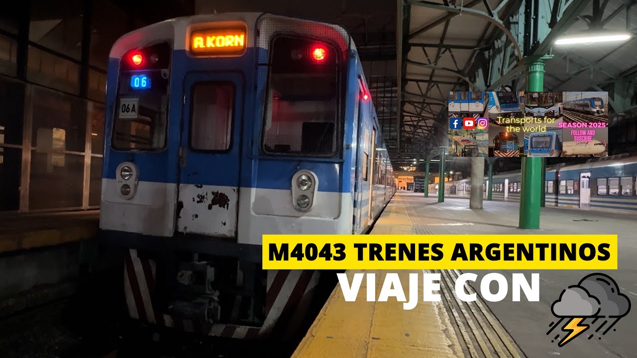 M4043 EMU TOSHIBA un viaje bajo la tormenta electrica