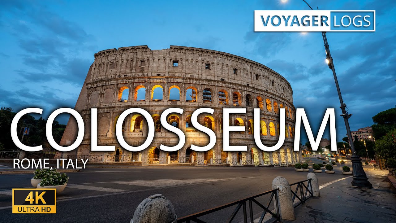 Colosseum, Rome, Italy in 4K | Flavian Amphitheatre
