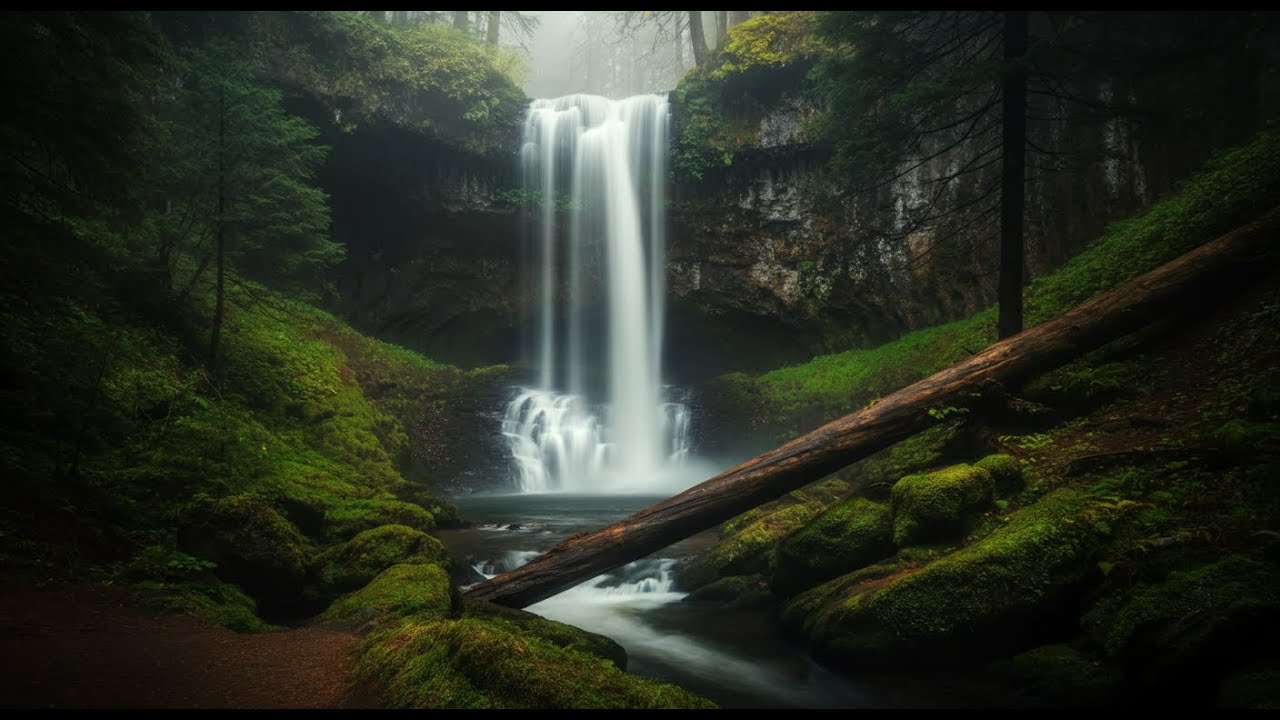 Cascada Secreta: 6 Horas de Paz Profunda 4K | Sonidos Naturales para Relajarte