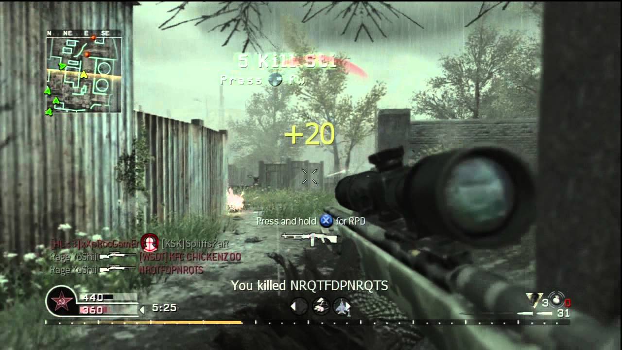 Frantic Feeding Ep.1 - Cod 4 Quad Onscreen Fail/ Hm