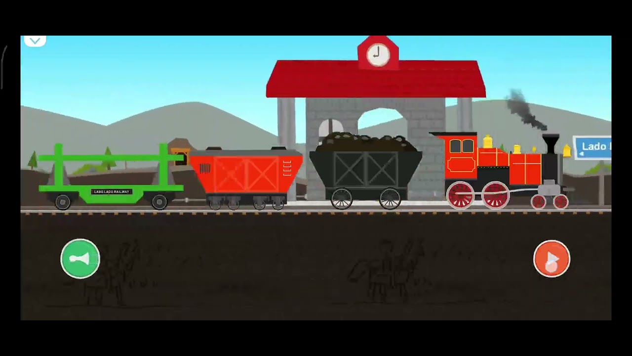 #train, Create an engaging YouTube video about a train building and management simulation game. 