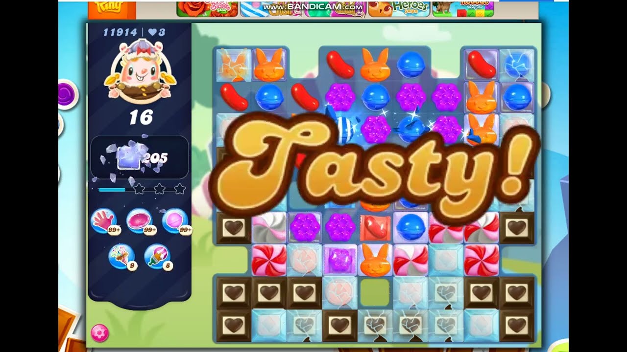 Candy Crush Saga Level 11914 New Version NO BOOSTERS