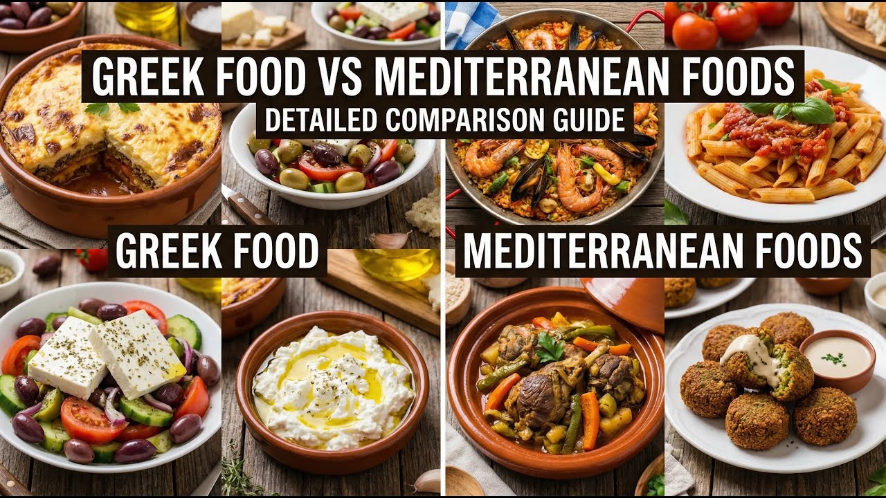 Greek Food Vs Mediterenian Foods Detailed Comparison Guide