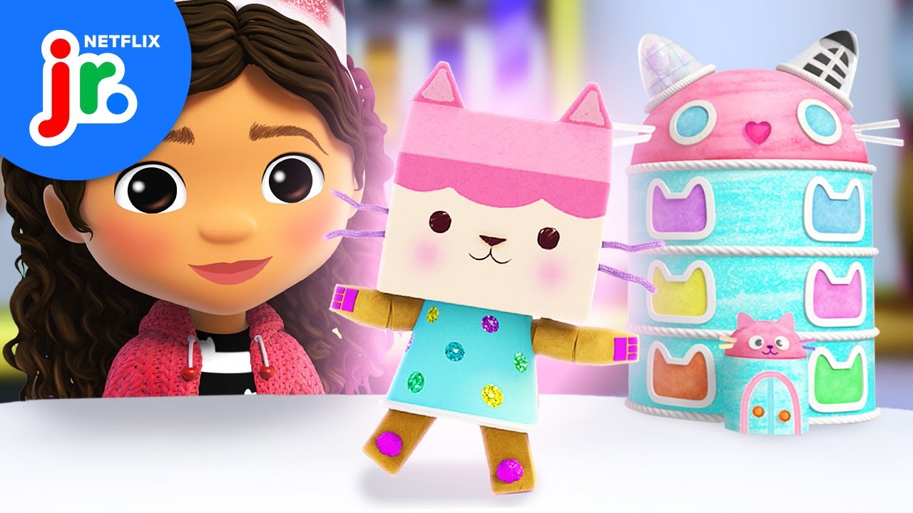 Baby Box's Mini Dollhouse Craft 🏠 Gabby's Dollhouse | Netflix Jr