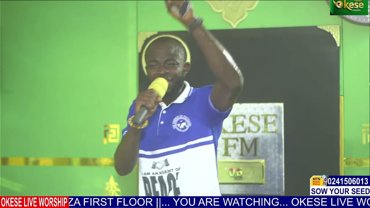 What a gifted worshiper Min Obed led a powerful worship ministration at OKESE live worship 