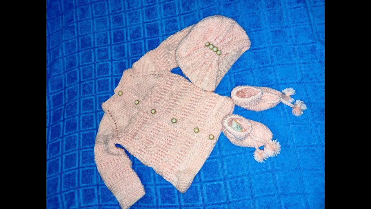 Easy to make sweater set for new born baby  Part 1|Sweater design|Unique sweater set for small baby