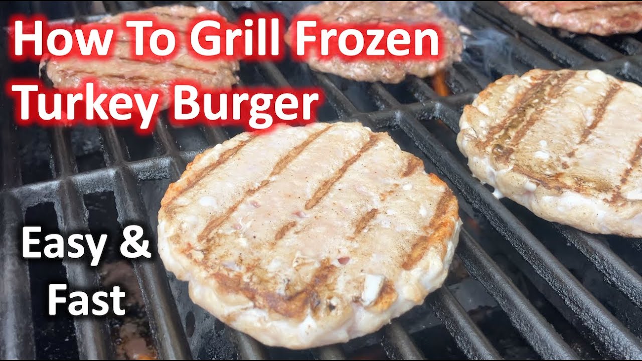 How To Grill Frozen Turkey Burgers - FAST & EASY | The DIY Guide | Ep 115