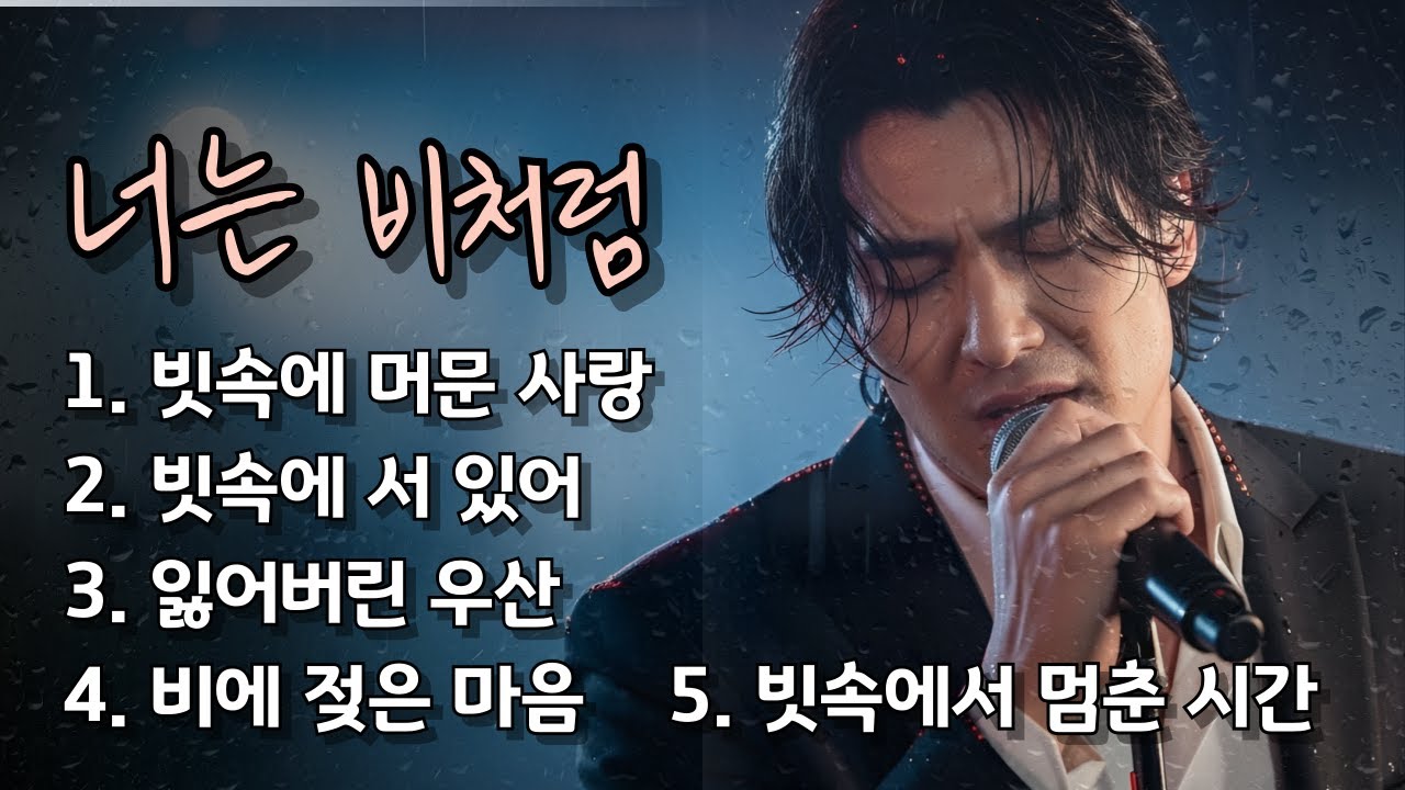 🎵 비처럼 스며들고, 다시 내리는 그대/비처럼 흐르는 사랑 노래 모음 5곡