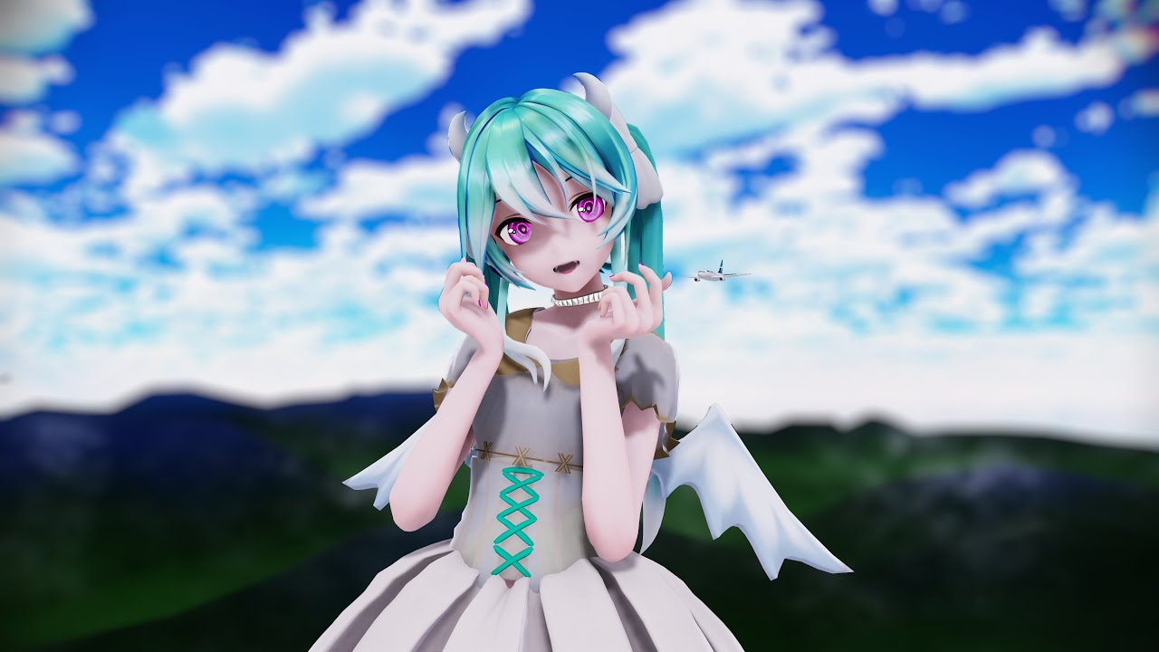 【巨大娘MMD】小悪魔ミク皆さんを浄化させていただきます❤️