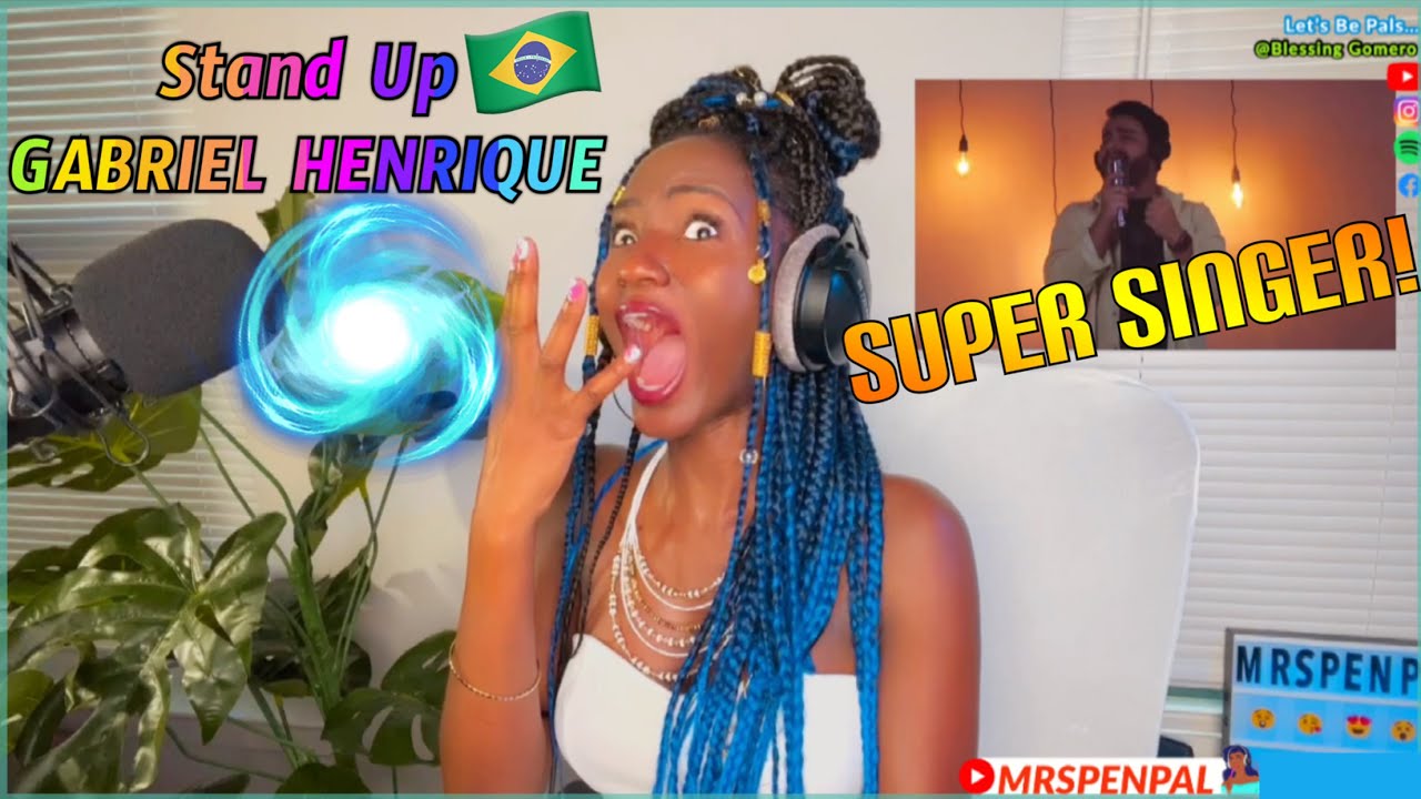 🇧🇷BRAZIL OMG 🤯GABRIEL HENRIQUE - STAND UP | Singer’s FIRST EVER REACTION & ANALYSIS