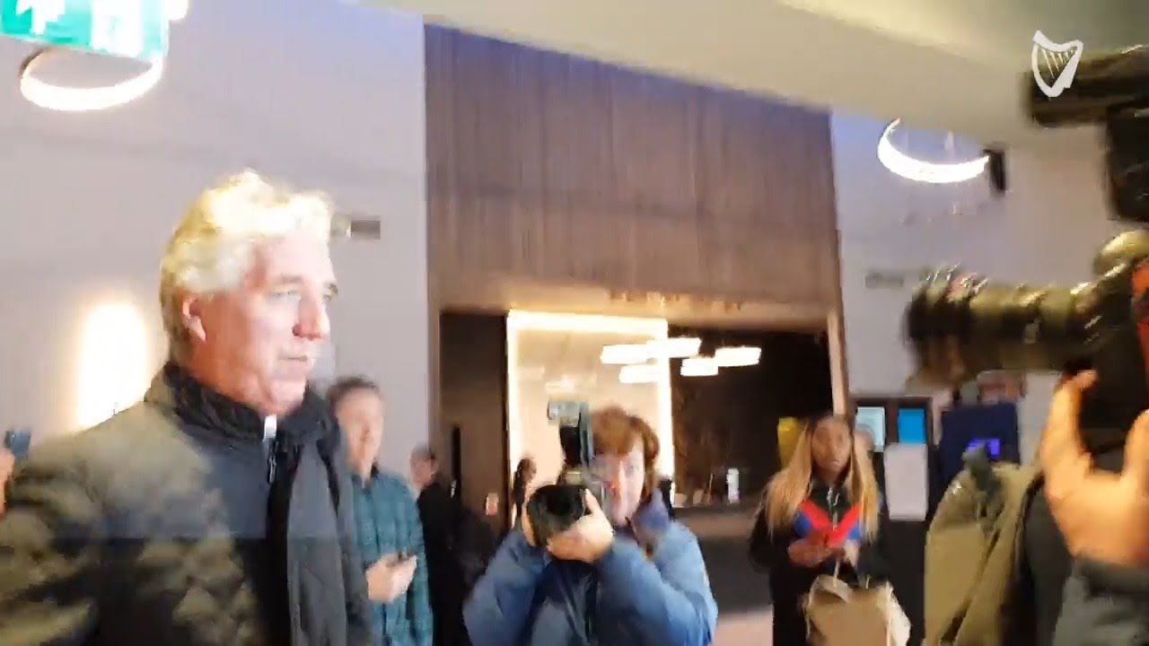 VIDEO:John Delaney leaves the Carlton Hotel