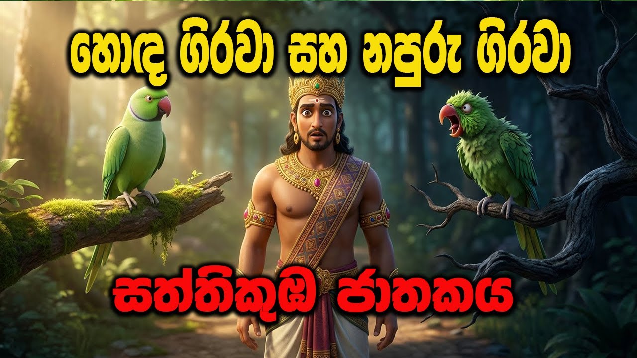 JATHAKA KATHA/ SATHTHI KUMBA JATHAKAYA  සත්තිකුඹ ජාතකය  /SINHALA CARTOON /LAMA KATHA/LAMA KATHANDARA