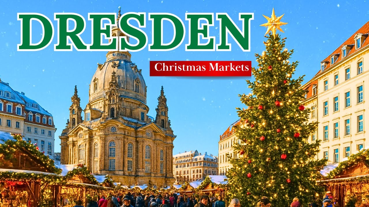 🇩🇪 Dresden Striezelmarkt 2025🎄Oldest Christmas Market Walking Tour With Subtitles 4k60 UHD