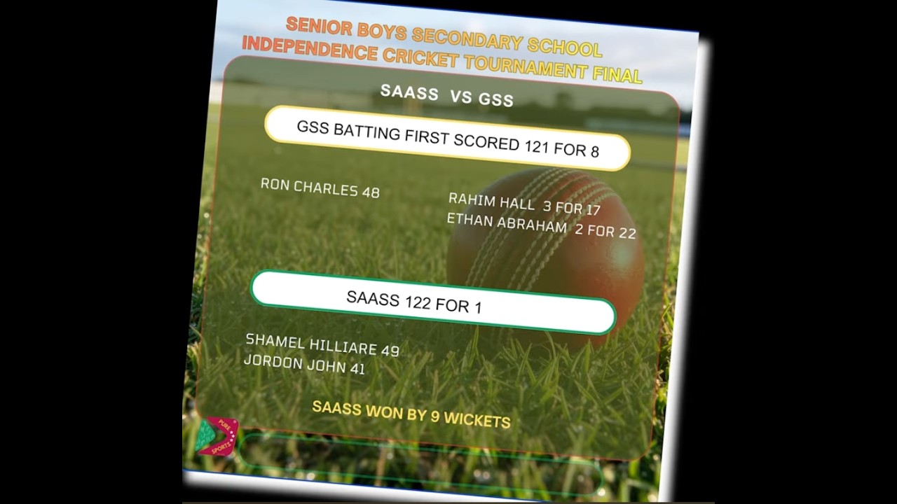 Highlights of  Independence Secondary Schools  Cricket 2026 final GSS vs SAASS