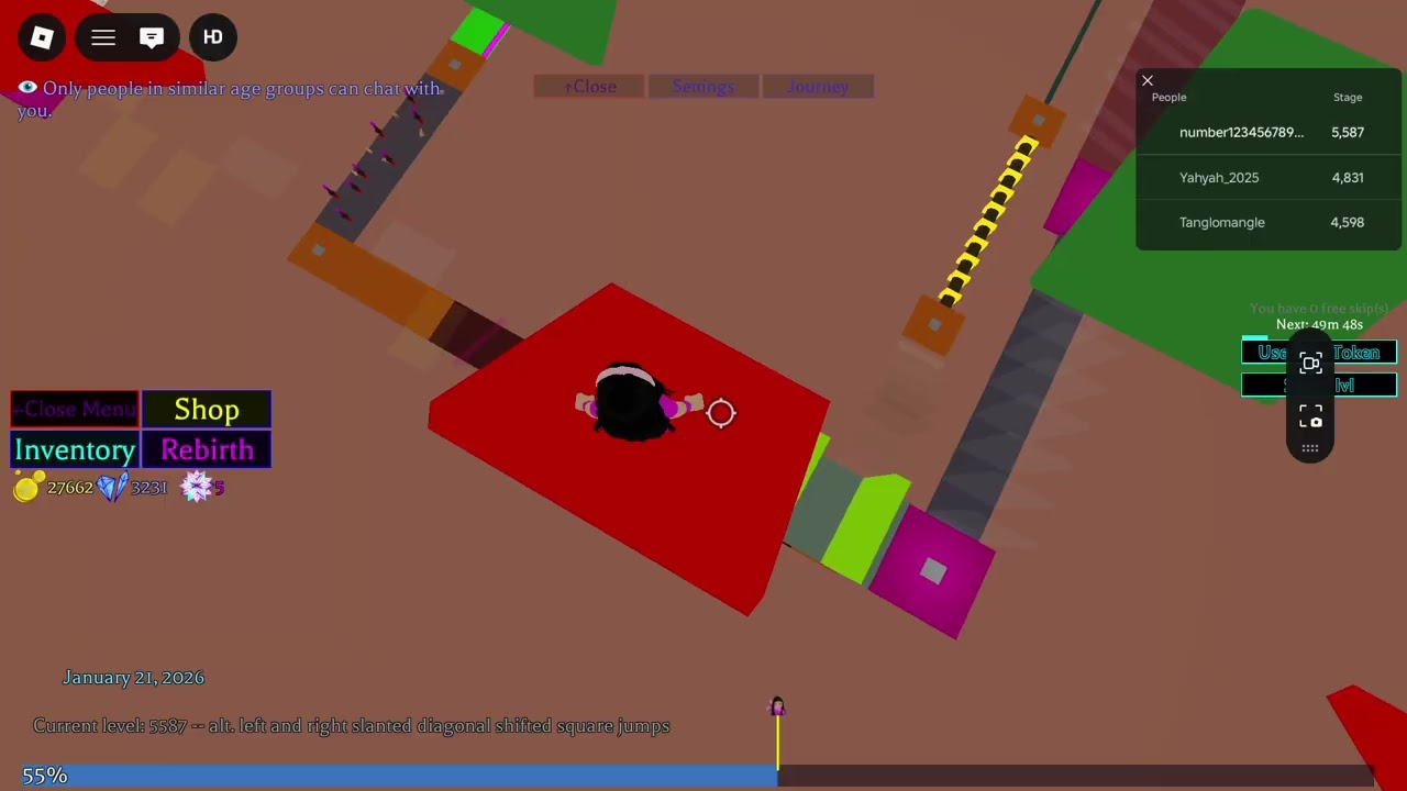 Ultimate obby 2.0 | stage 5575 ➡️ 5600 | part 302 | roblox