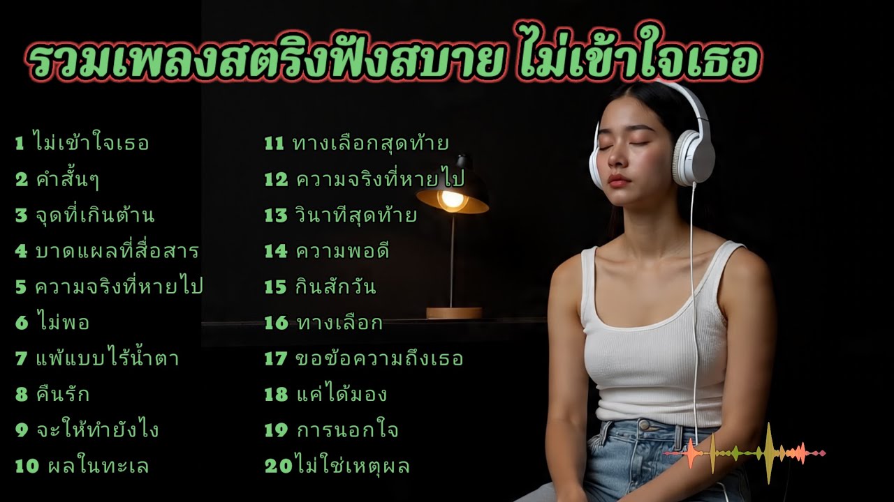 รวมเพลงสตริงฟังสบาย คนไม่ดีที่รักเธอ #ฟังพลง 