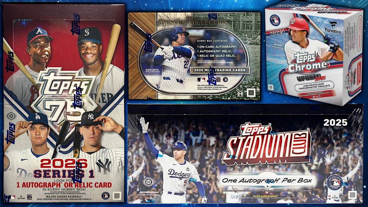 2026 Topps Series 1, Stadium Club, Museum Collection & 2025/26 Finest Basketball