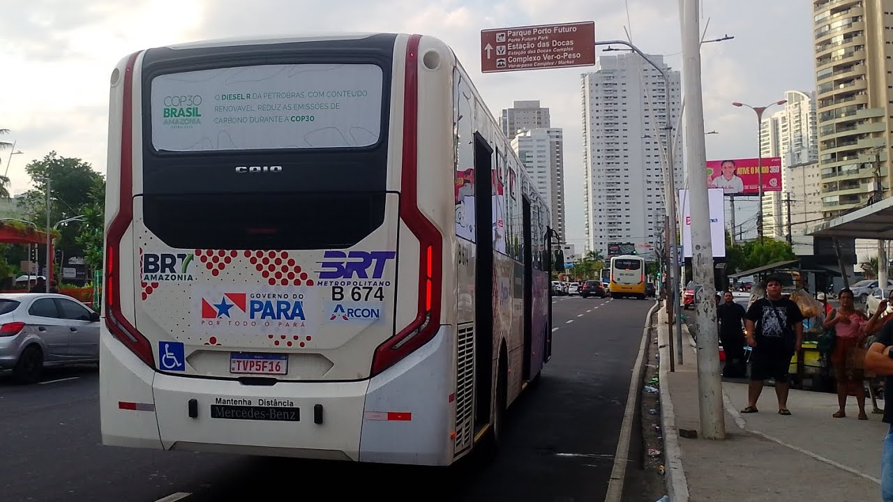 BRT - AMAZÔNIA (METROPOLITANO) B 674 - LINHA: M103 - TERMINAL MARITUBA - PRESIDENTE VARGAS (PARADOR)
