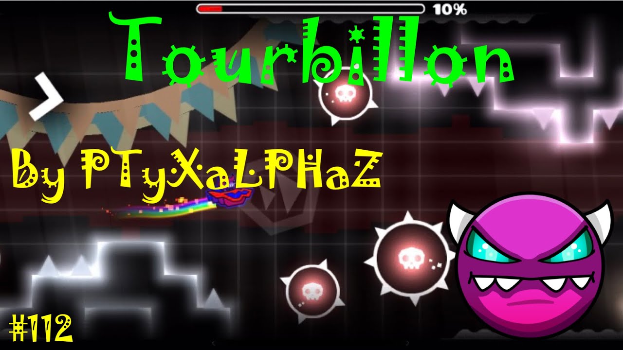 Geometry Dash - W. D. #112: Tourbillon by PTyXaLPHaZ (All Coins)