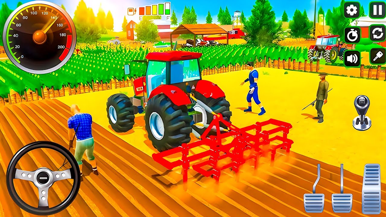 Modern Tractor Farming Driving Simulator 3D - New Tractor Games - Android Gameplay