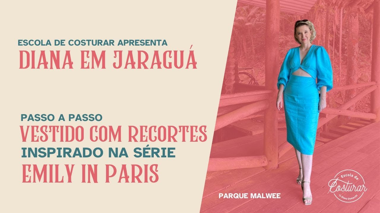 Vestido com Recortes Inspirado em Emily in Paris | Série Diana em Jaraguá
