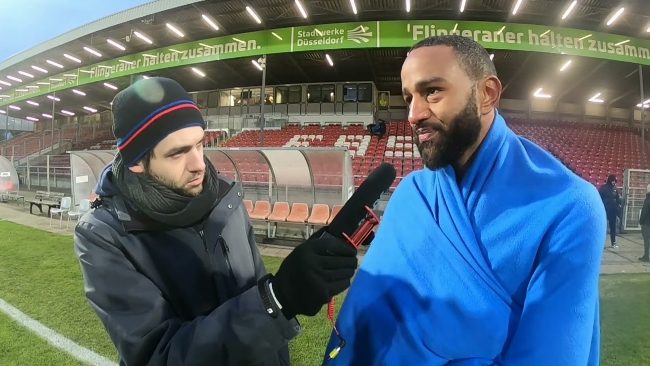 Interview mit Babacar M´Bengue nach dem Spiel gegen den MSV Düsseldorf