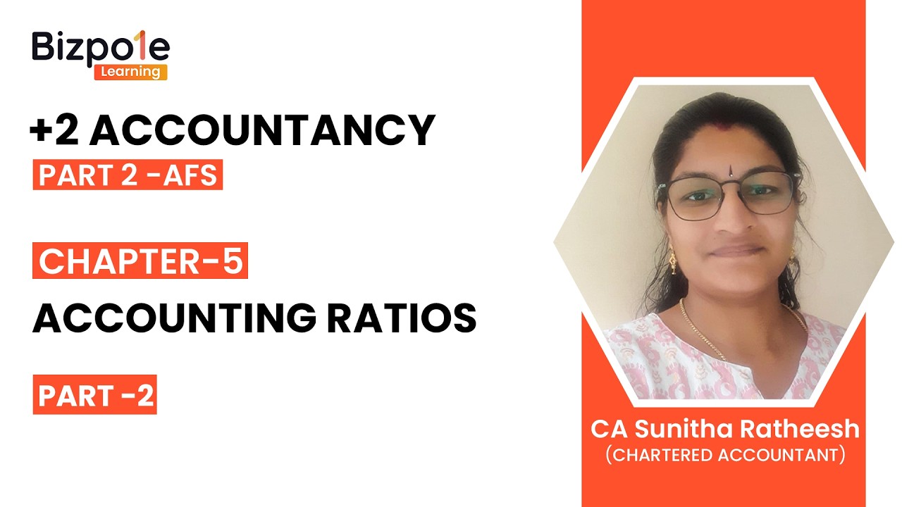 +2 Accountancy Term 2 Chapter 5 | Accounting Ratios ( Part 2 )