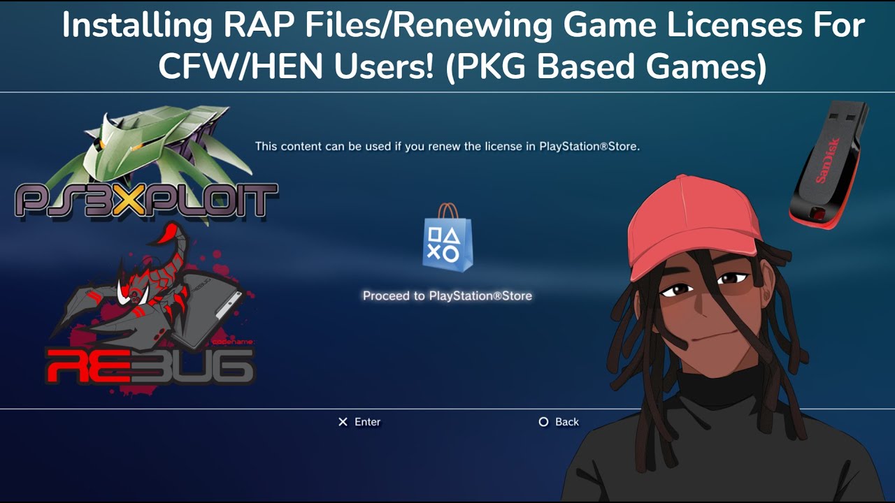 Installing RAP Files/Renewing Game Licenses For PS3 CFW/HEN Users! (PKG Based Games)