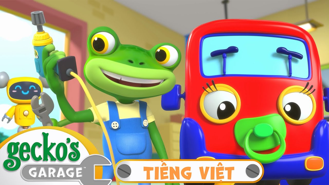 Lần Đầu Bé Xe Tải Đến Ga-ra | Ga-ra của Gecko | Xe Tải Nhỏ Lần Đầu Đến Thăm!