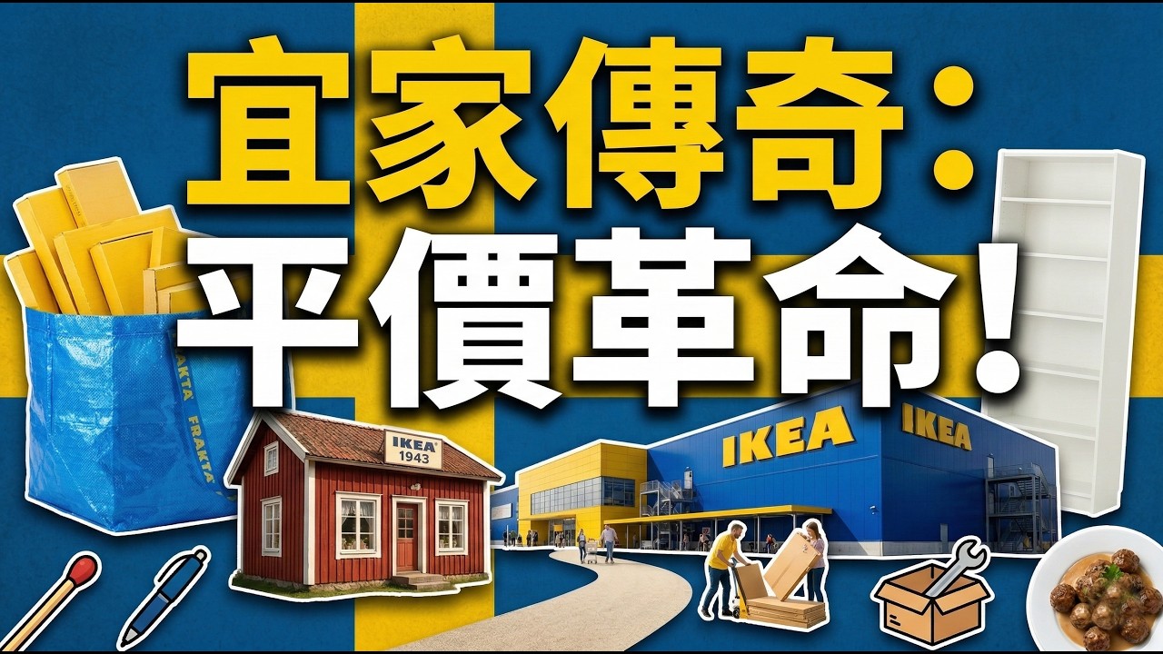 從賣火柴到451億帝國！宜家如何用「平價」統治全球家居？| 宜家 | IKEA |