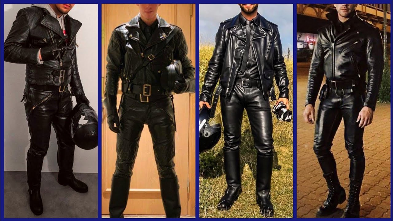 Самые удобные и стильные идеи образов с кожаными брюками для мужчин
